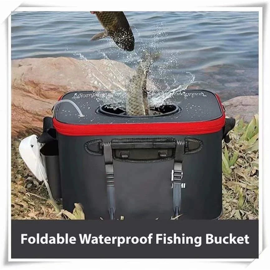 Fishing Bucket Foldable Fish Bucket Multi-Functional - Angler Clubhouse